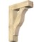 Ekena Millwork Funston Block Rough Sawn Bracket w/ Offset Brace, Douglas Fir, 8"W x 28"D x 40"H BKT0806X28X40FST05RDF - alternate 1